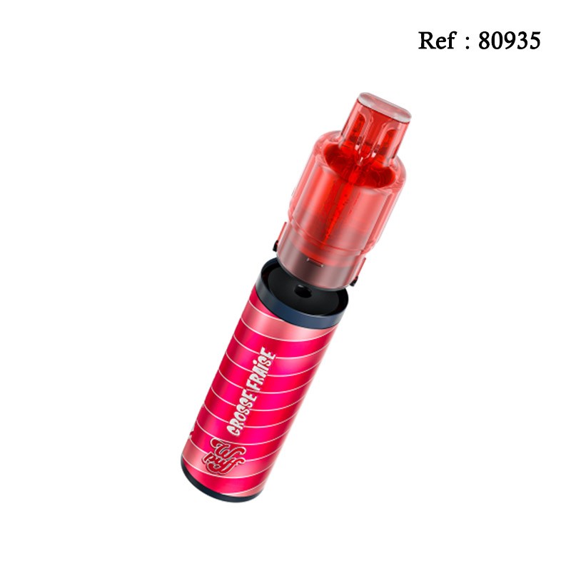 15K Wpuff Fusion Liquideo + recharge Grosse fraise 20mg/mL - Jagsmoke