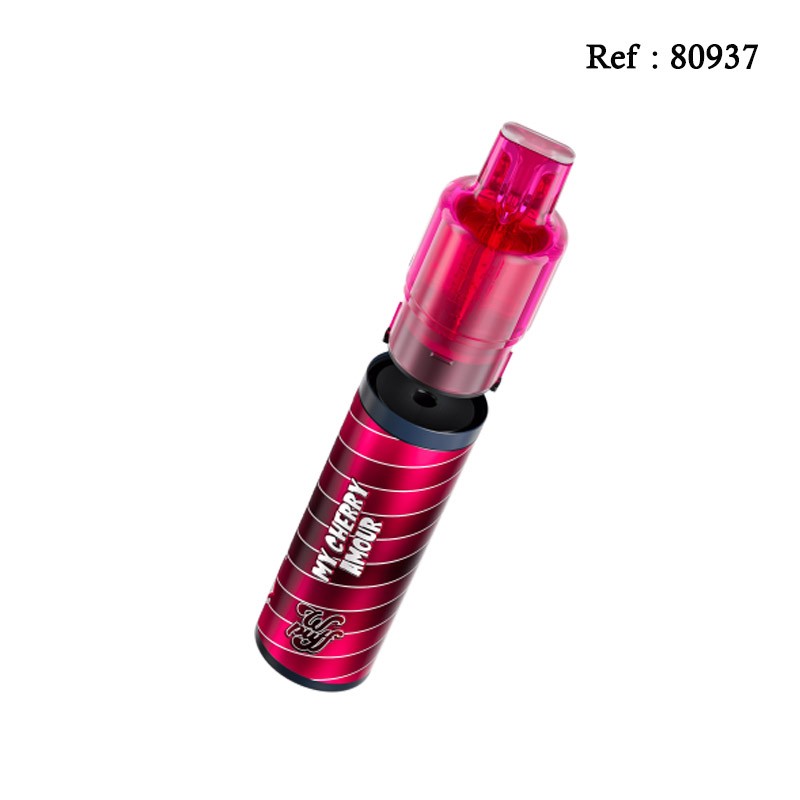 15K Wpuff Fusion Liquideo + recharge My cherry Amour 20mg/mL - Jagsmoke