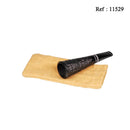 Fume cigare Bruyère Tromba rustique noir, 24mm