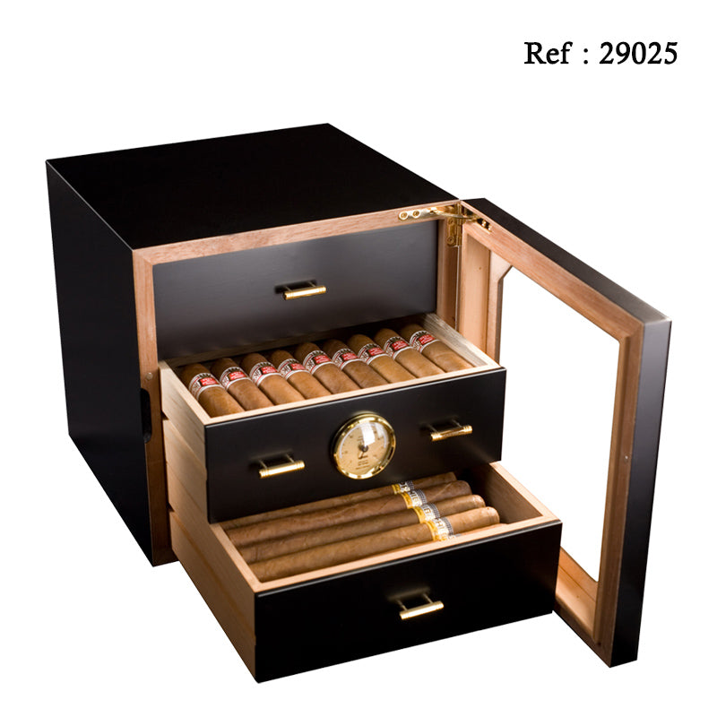 Cave à cigares Chianti Medium Noir Deluxe Adorini - 100 cigares - Jagsmoke
