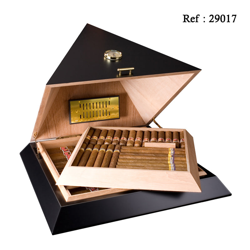 Cave à cigares Pyramide Noire Deluxe Adorini - 100 cigares - Jagsmoke