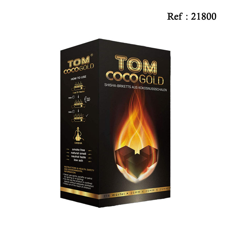 Charbon Narguile Tom Coco gold 1kg - Jagsmoke