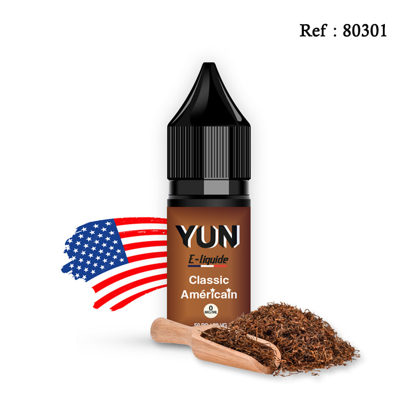 E-liquide Classic Américain YUN 10mL - Jagsmoke