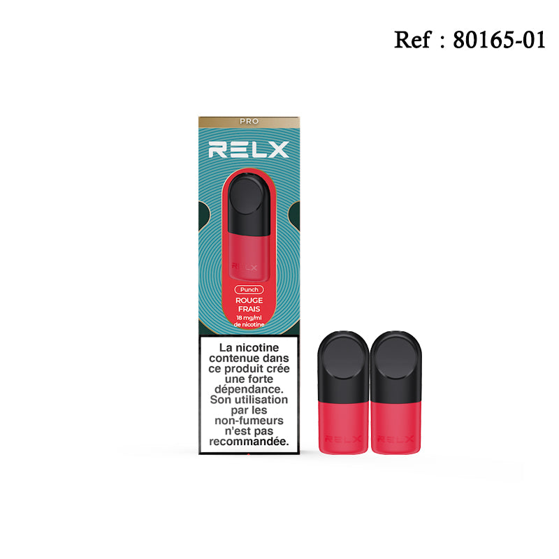 Pod Pro-2 RELX Rouge frais 18mg/mL - Jagsmoke