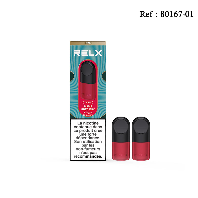 Pod Pro-2 RELX Rubis précieux 18mg/mL - Jagsmoke